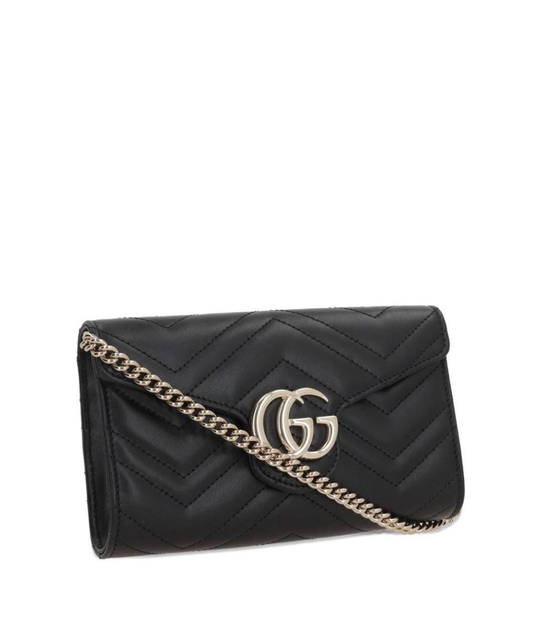 GUCCI Черный кожаный кошелек, фото 1