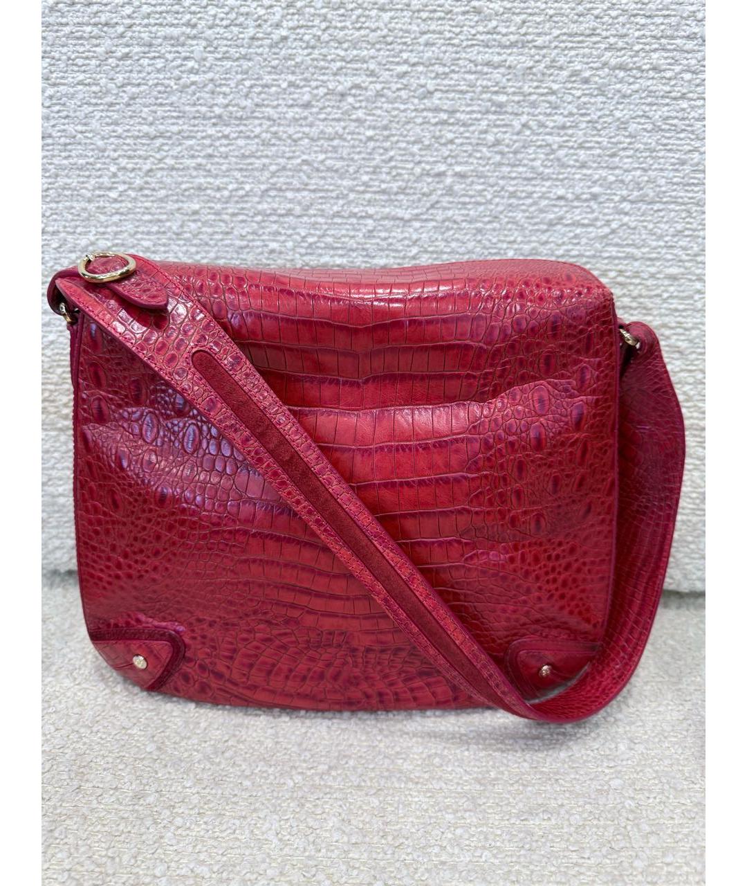 ESCADA Красная кожаная сумка с короткими ручками, фото 3