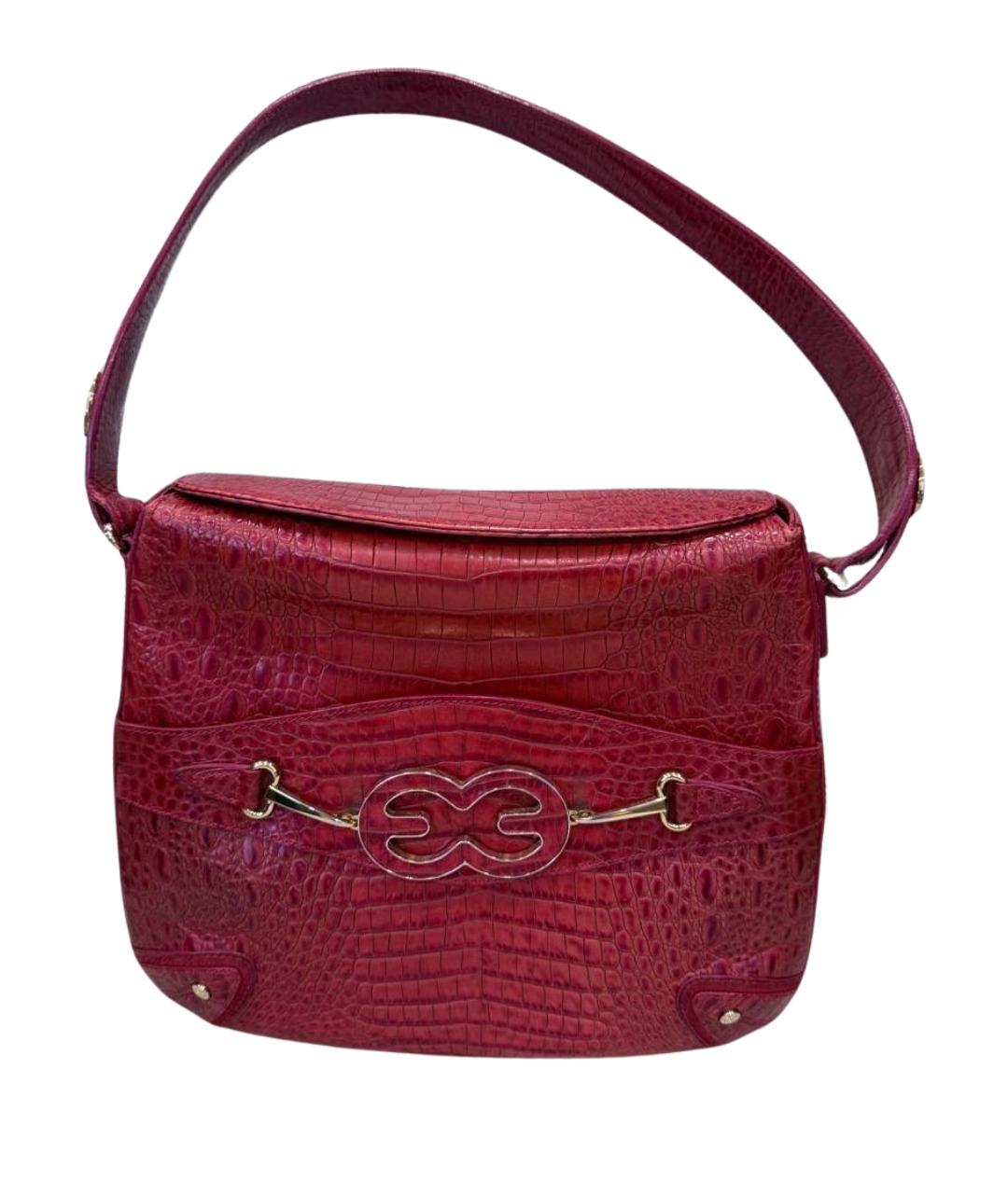 ESCADA Красная кожаная сумка с короткими ручками, фото 1