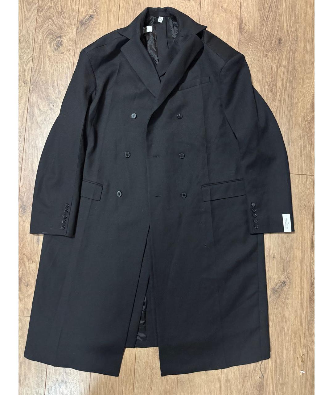 ROKH Черное шерстяное пальто, фото 8