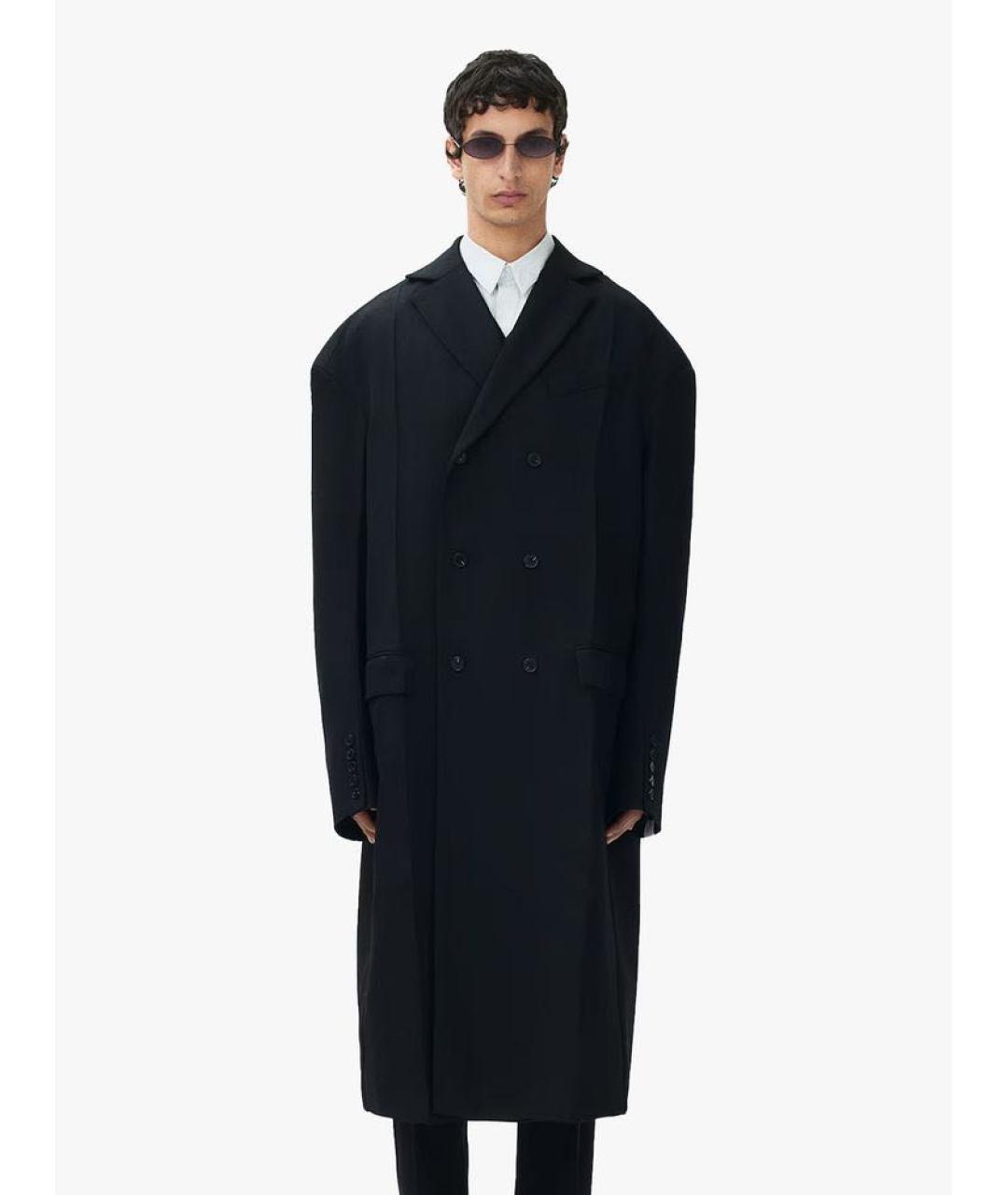 ROKH Черное шерстяное пальто, фото 2