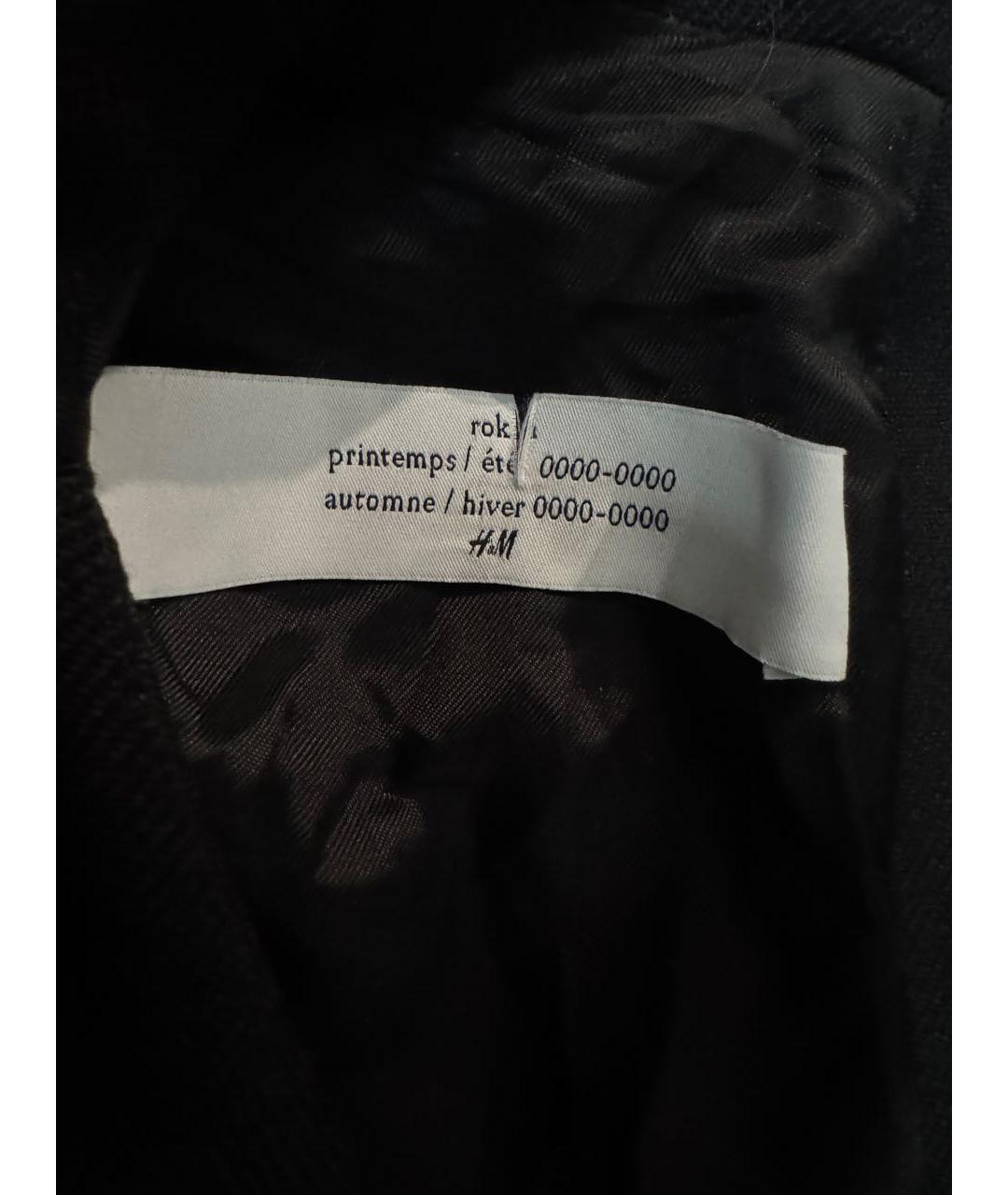 ROKH Черное шерстяное пальто, фото 6