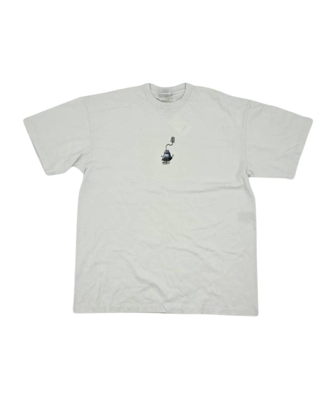 VETEMENTS Бежевая хлопковая футболка, фото 1