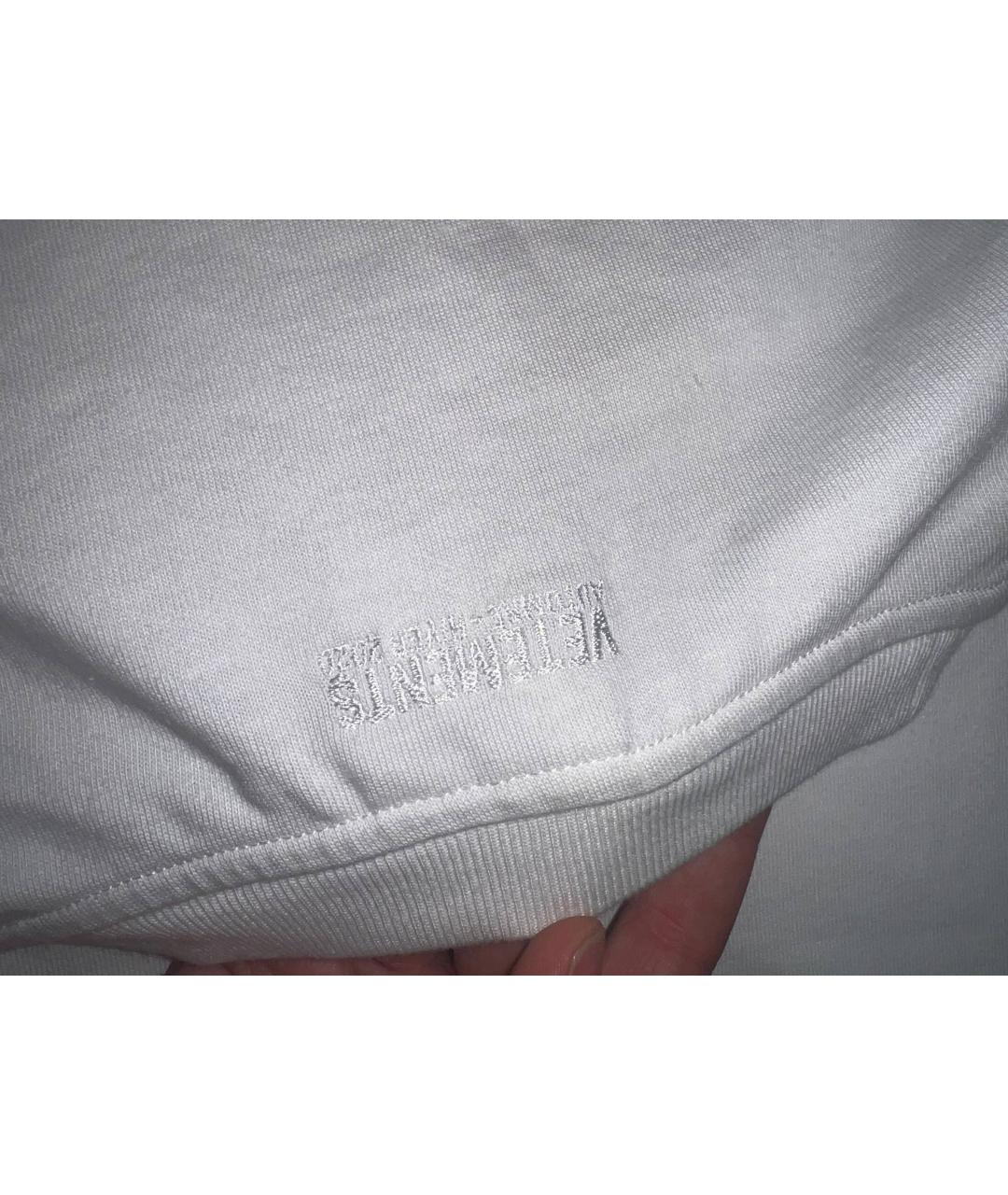 VETEMENTS Бежевая хлопковая футболка, фото 3