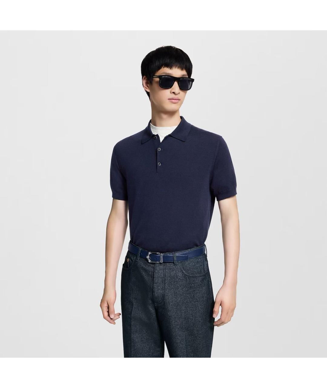 LOUIS VUITTON Черный кожаный ремень, фото 5