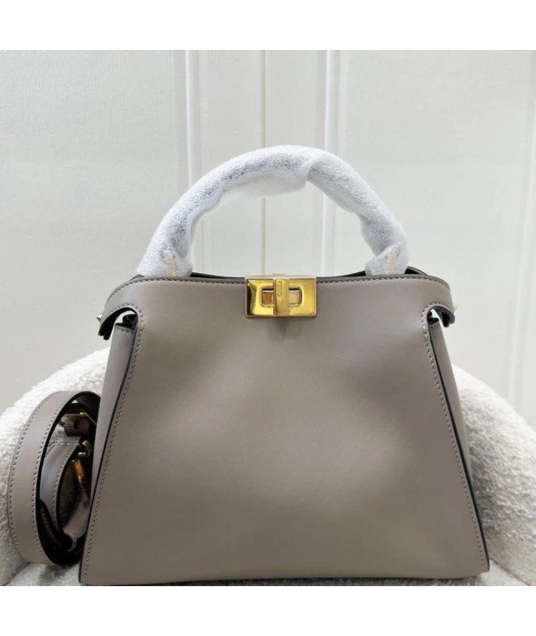 FENDI Бежевая сумка через плечо, фото 5