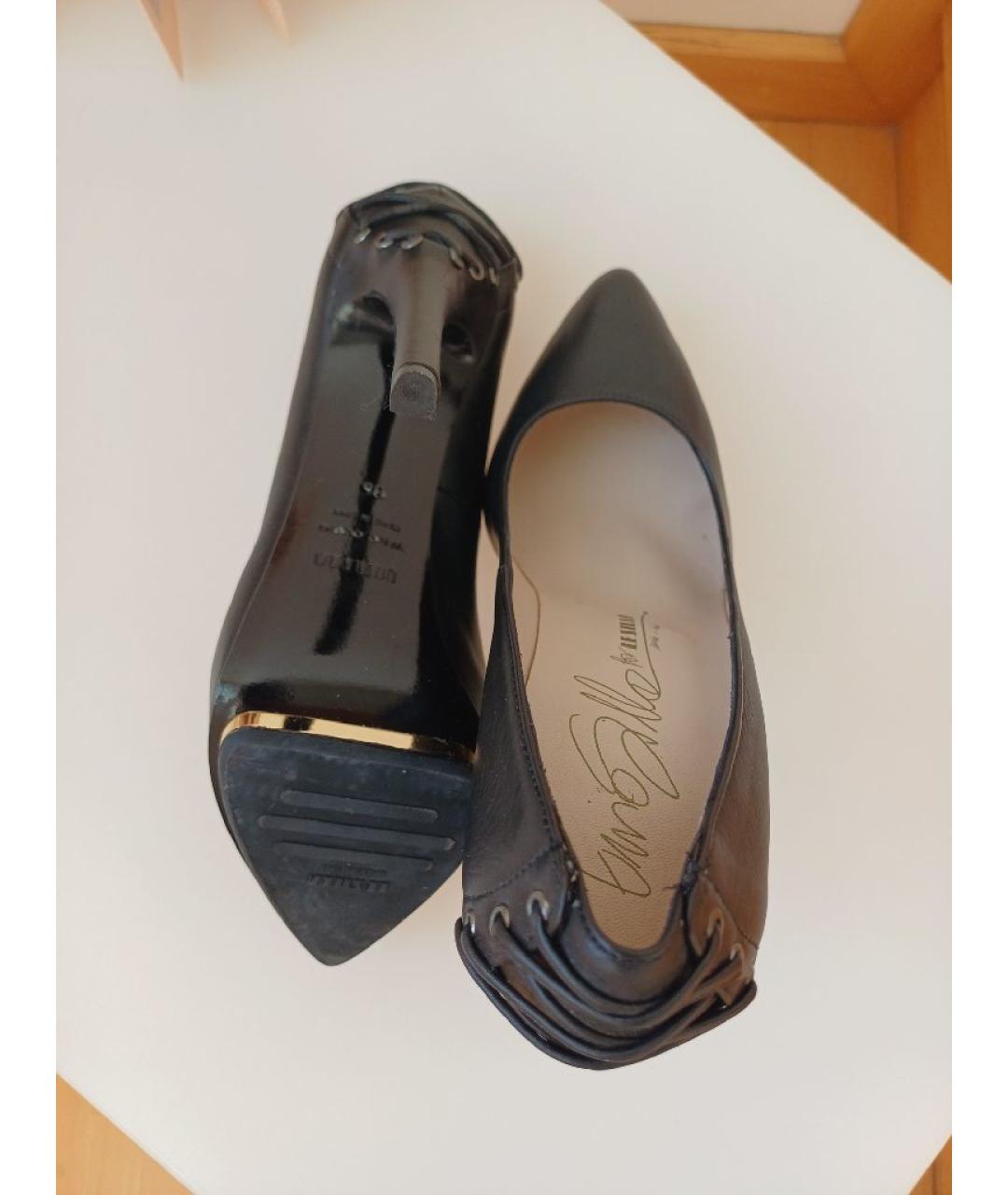 LE SILLA Черные кожаные туфли, фото 7