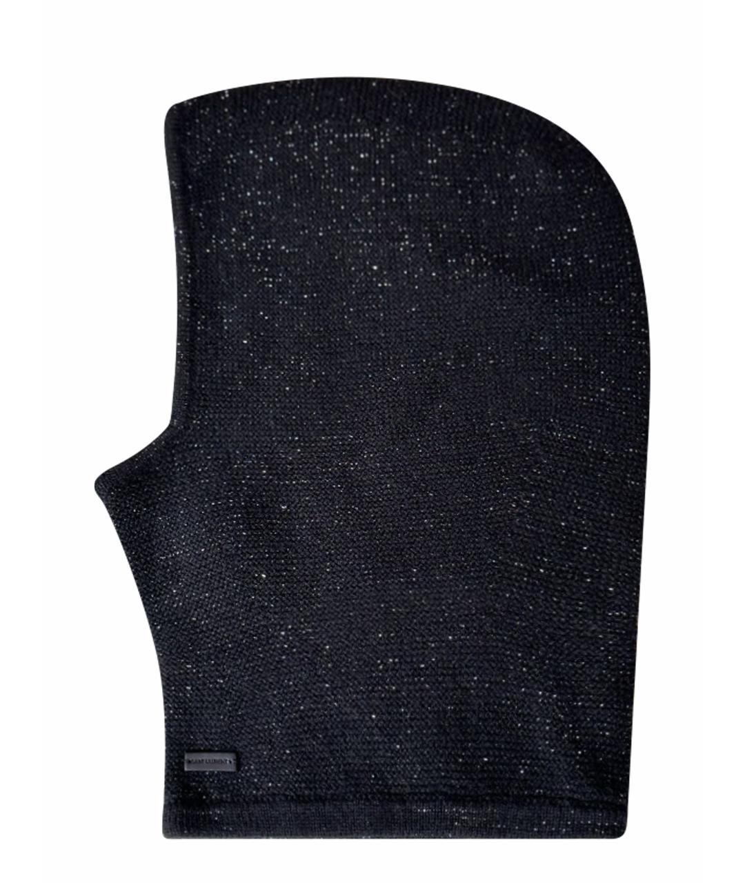 SAINT LAURENT Черный кашемировый капюшон, фото 1