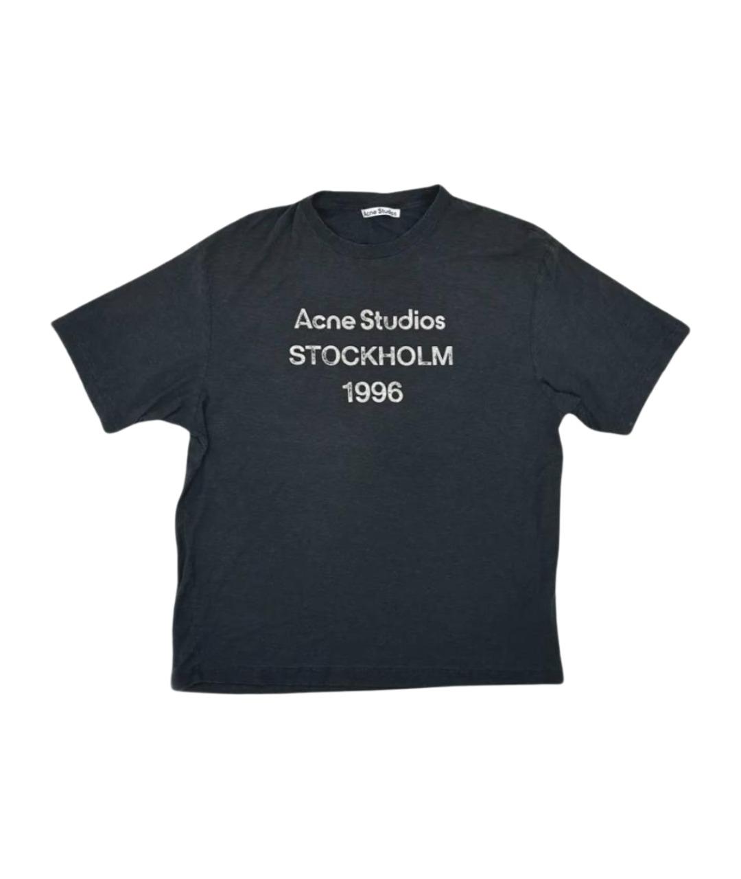 ACNE STUDIOS Серая хлопковая футболка, фото 1