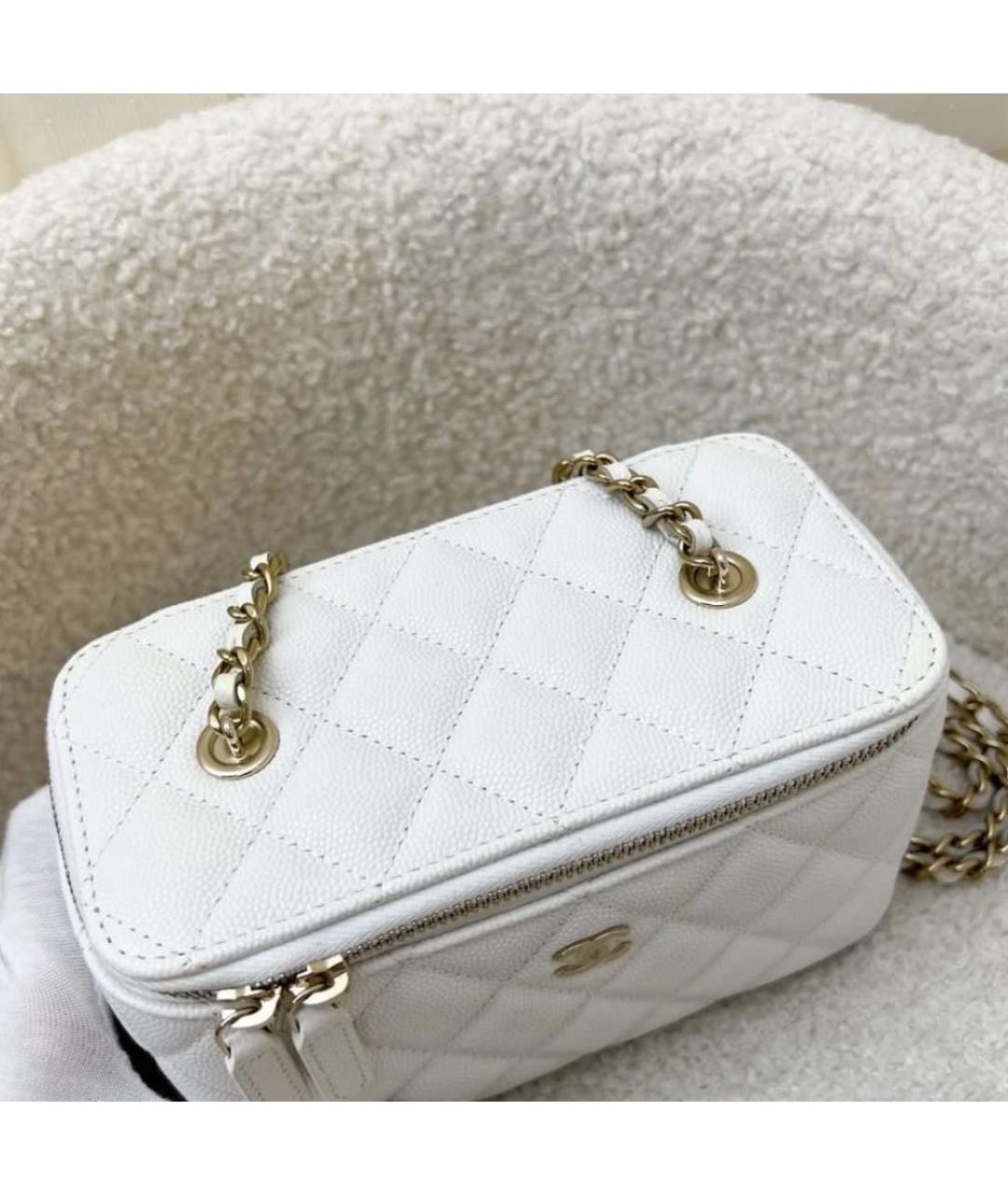 CHANEL Белая сумка через плечо, фото 4