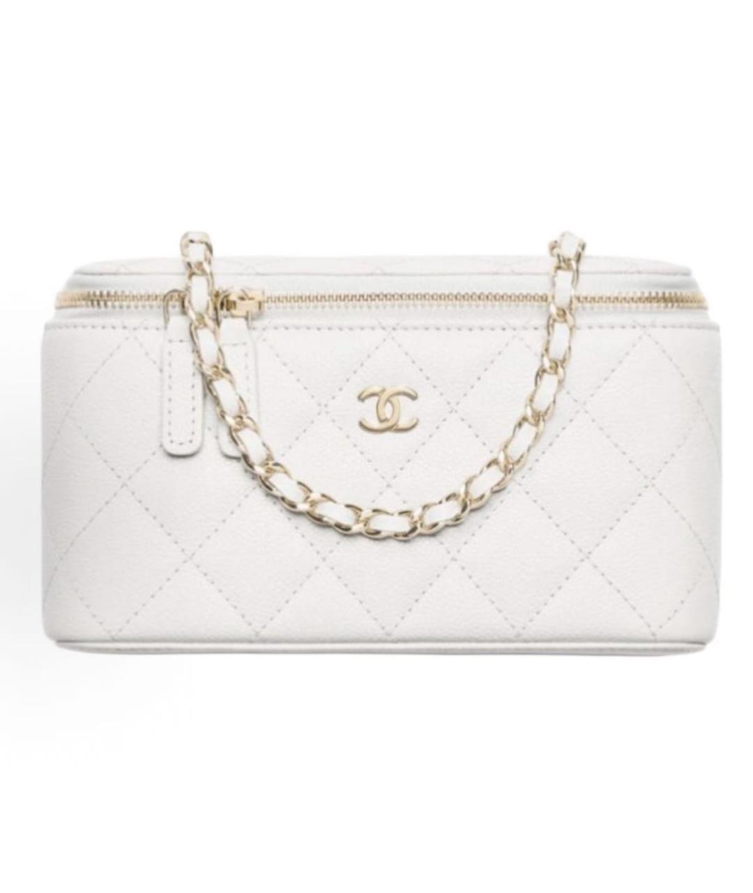 CHANEL Белая сумка через плечо, фото 5