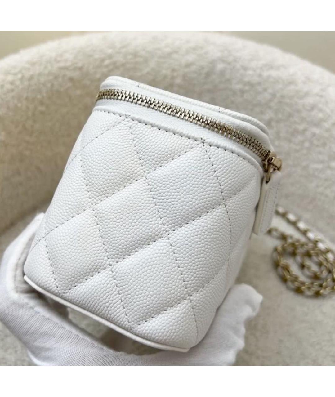 CHANEL Белая сумка через плечо, фото 3