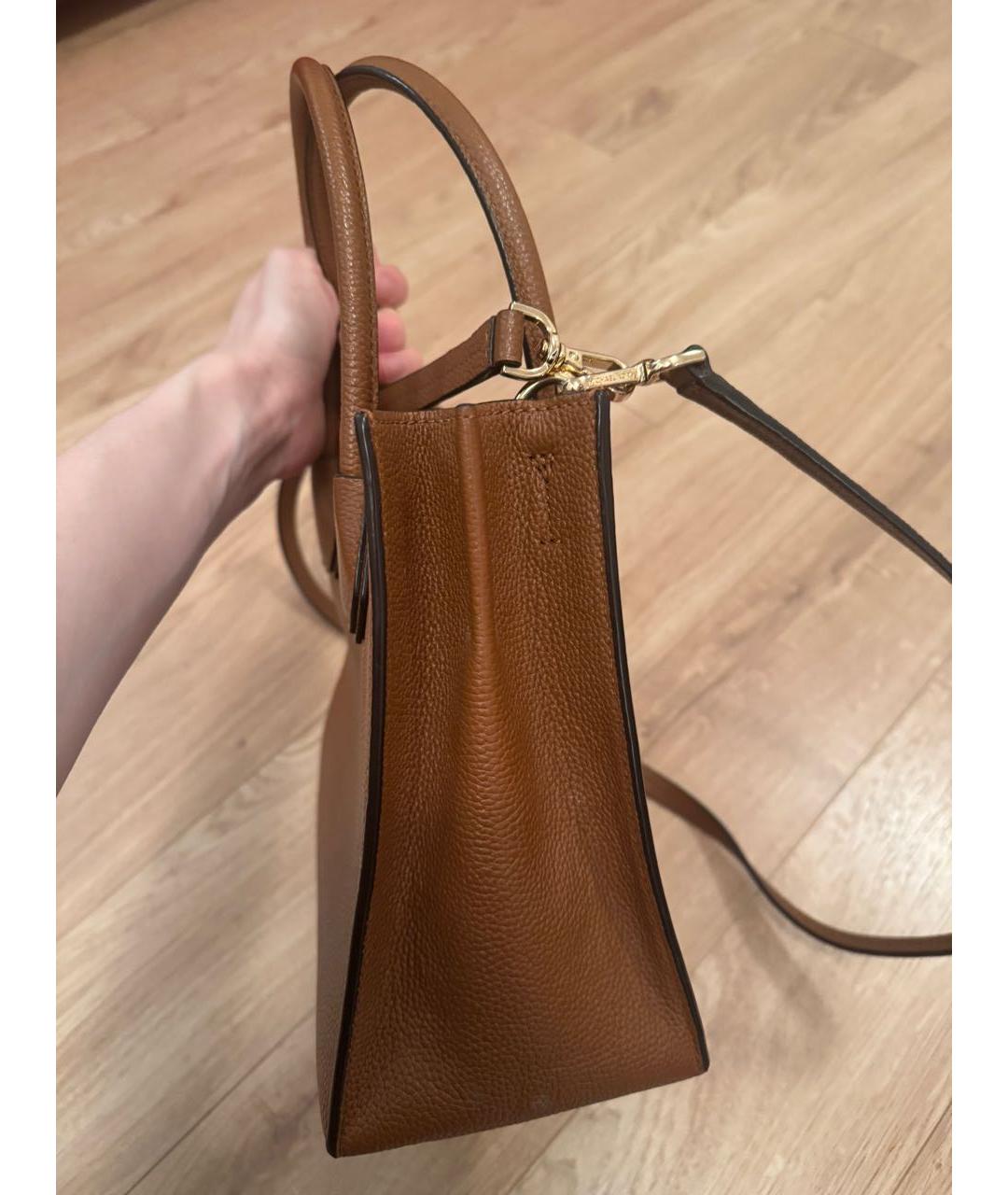 MICHAEL KORS Коричневая сумка тоут из искусственной кожи, фото 3