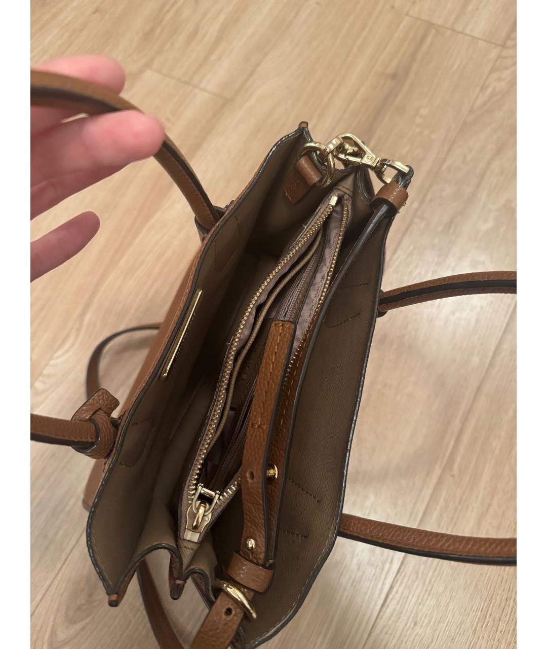 MICHAEL KORS Коричневая сумка тоут из искусственной кожи, фото 5