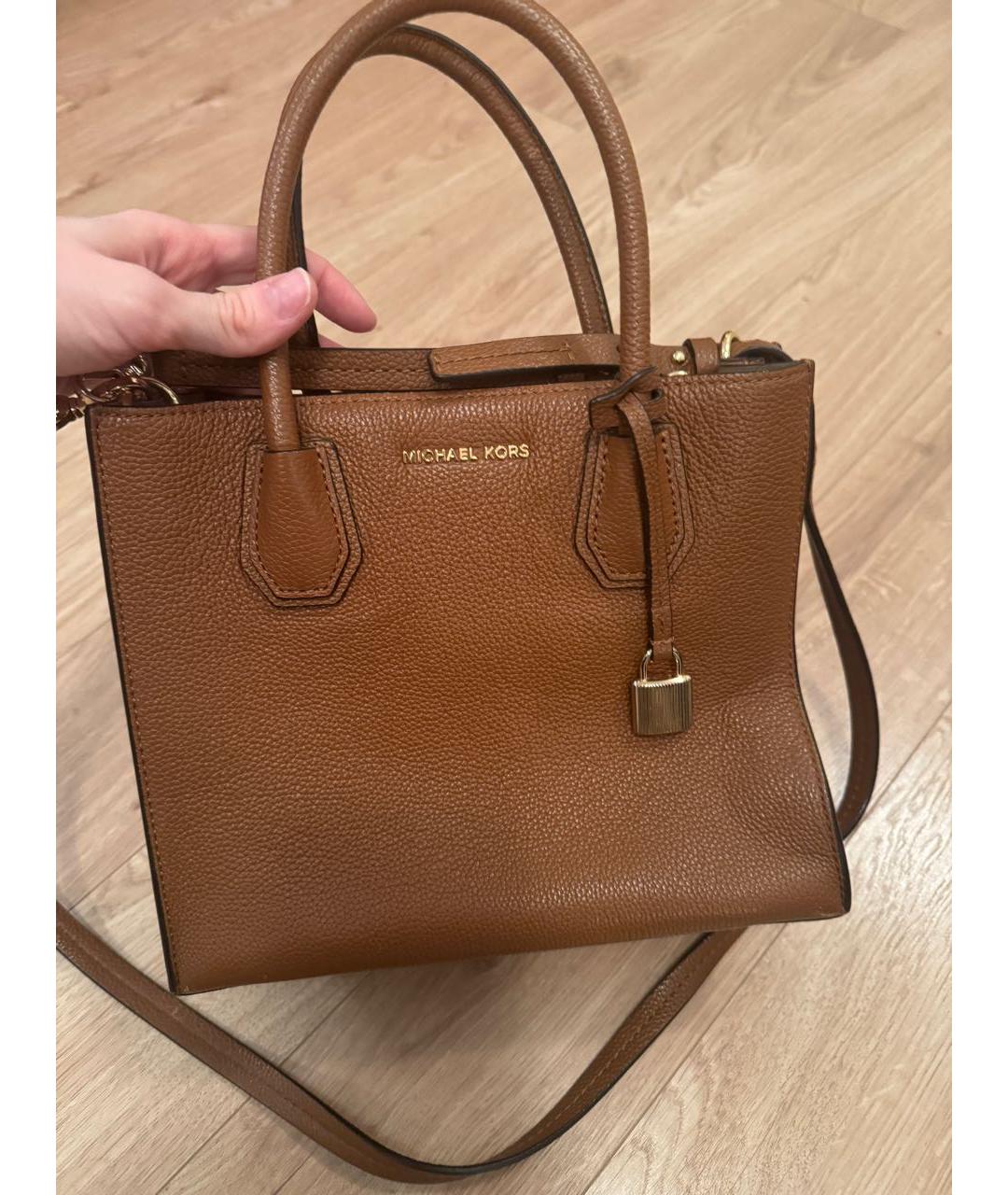 MICHAEL KORS Коричневая сумка тоут из искусственной кожи, фото 7