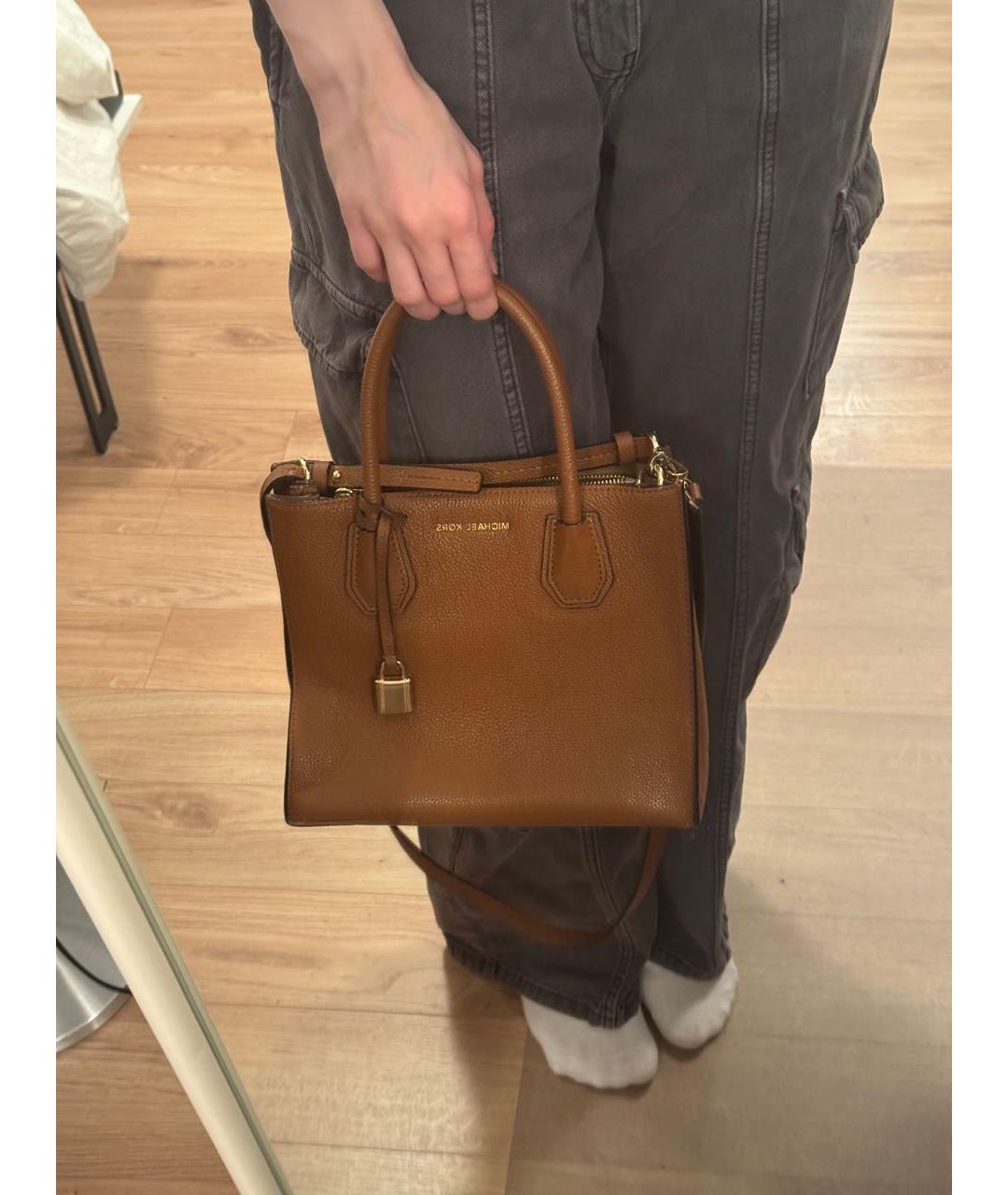 MICHAEL KORS Коричневая сумка тоут из искусственной кожи, фото 6