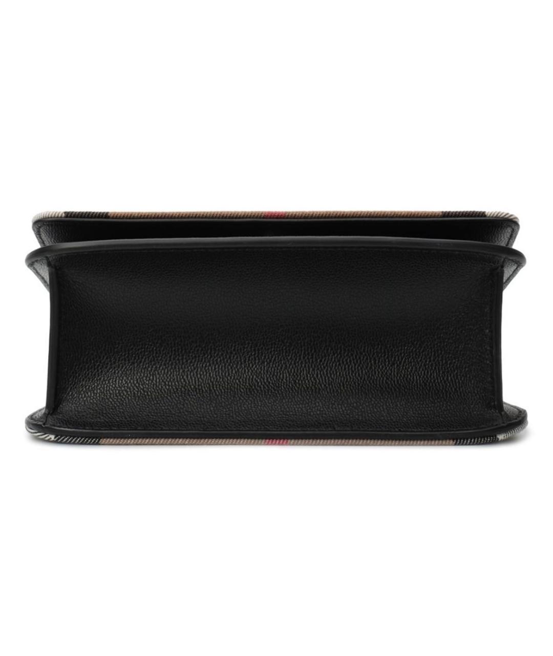 BURBERRY Черная кожаная сумка через плечо, фото 6