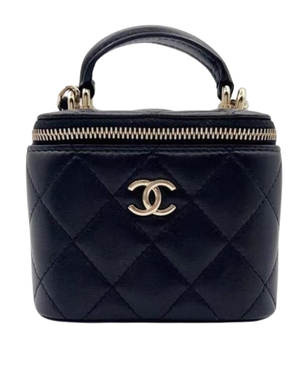 CHANEL Черная кожаная сумка через плечо, фото 1