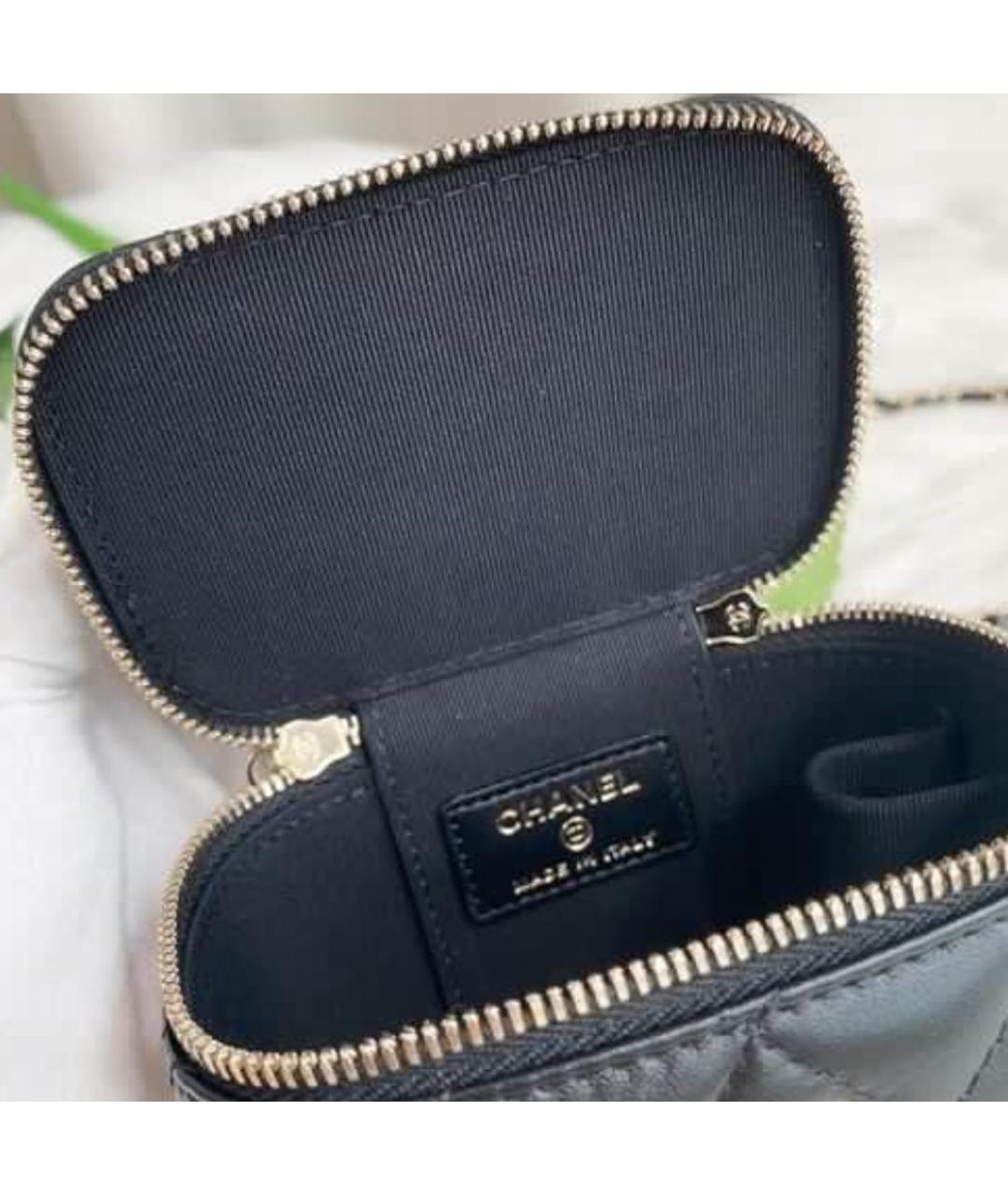 CHANEL Черная кожаная сумка через плечо, фото 3