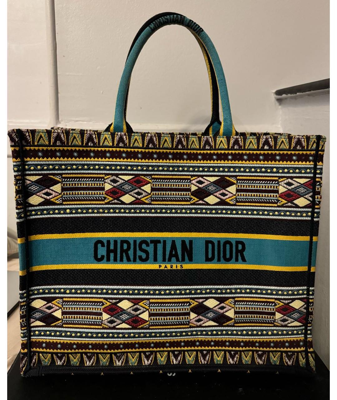 CHRISTIAN DIOR Мульти тканевая сумка тоут, фото 5