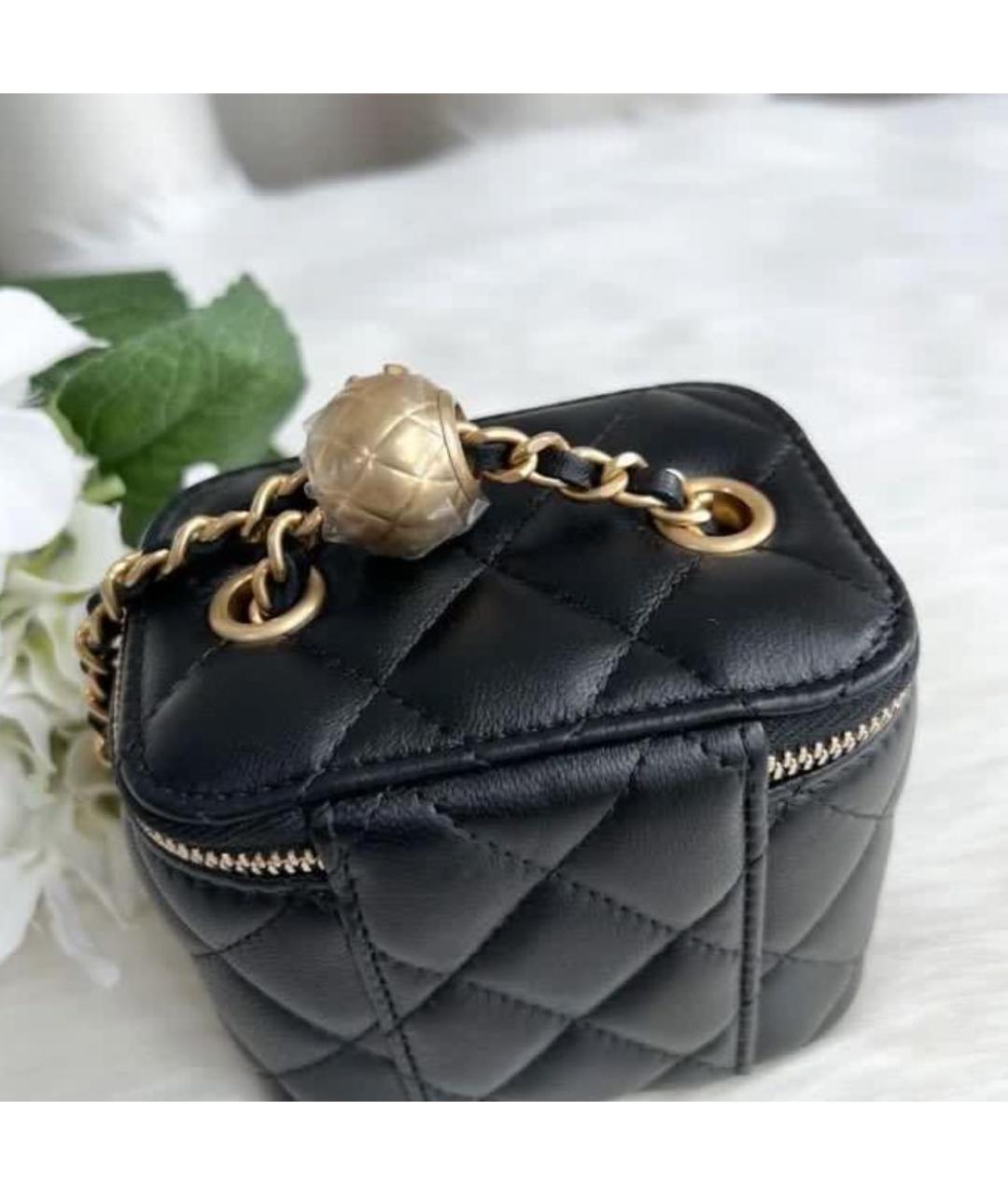 CHANEL Черная кожаная сумка через плечо, фото 2