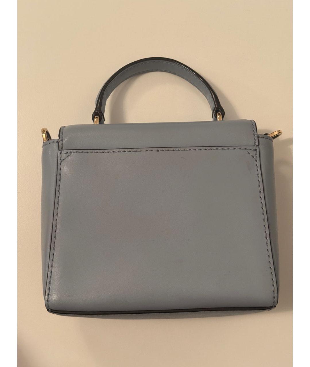 MICHAEL KORS Голубая сумка через плечо из искусственной кожи, фото 4