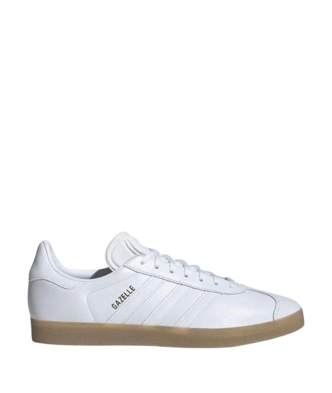 ADIDAS Белые кожаные низкие кроссовки / кеды, фото 1