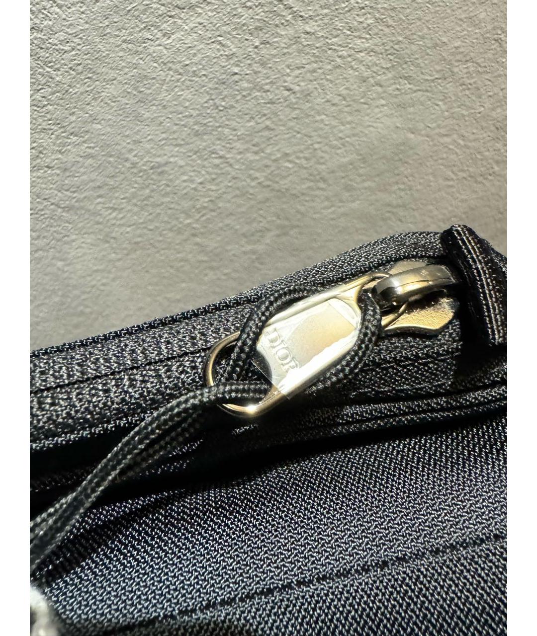 CHRISTIAN DIOR Черная деним сумка на плечо, фото 4
