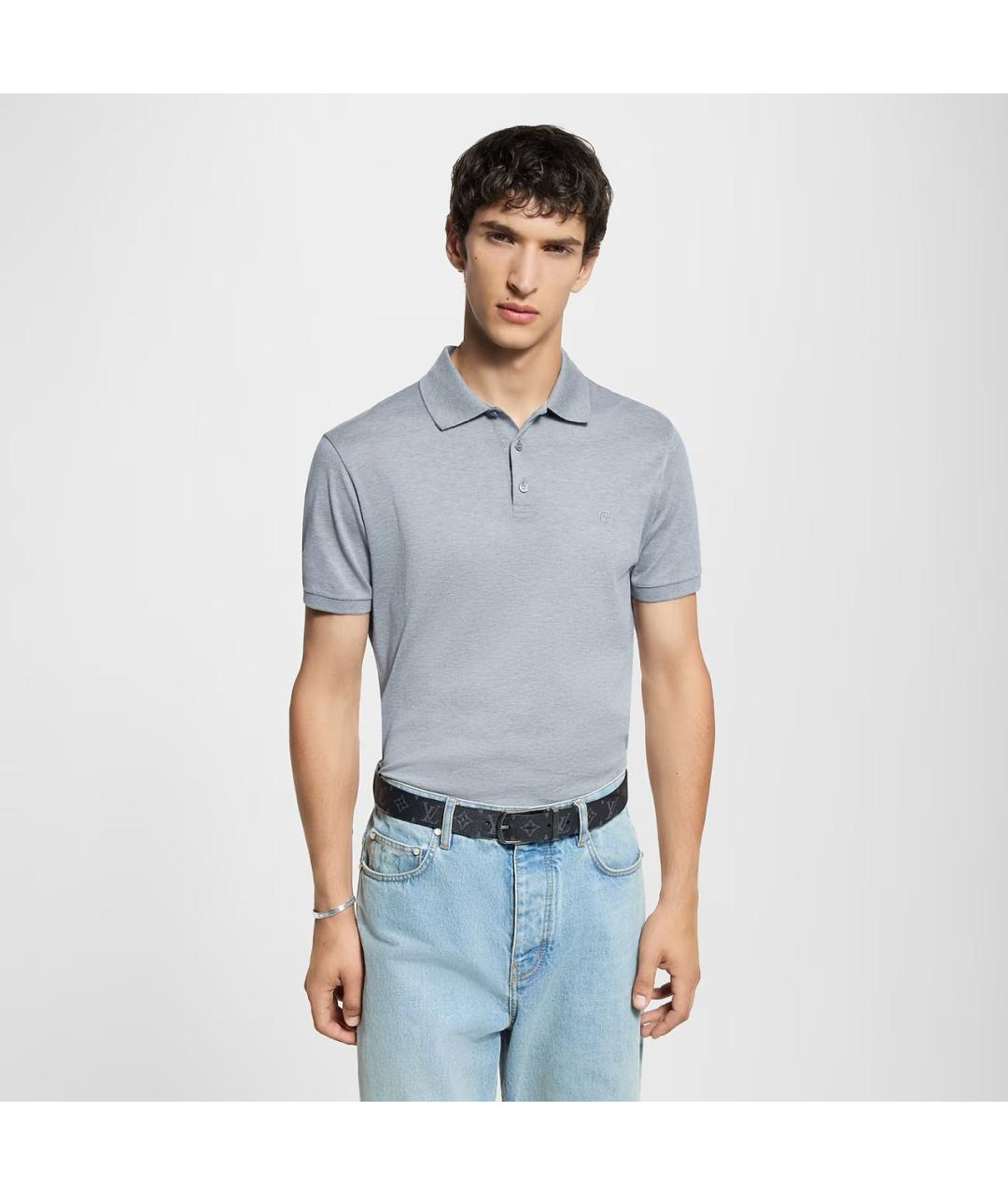 LOUIS VUITTON Черный кожаный ремень, фото 5