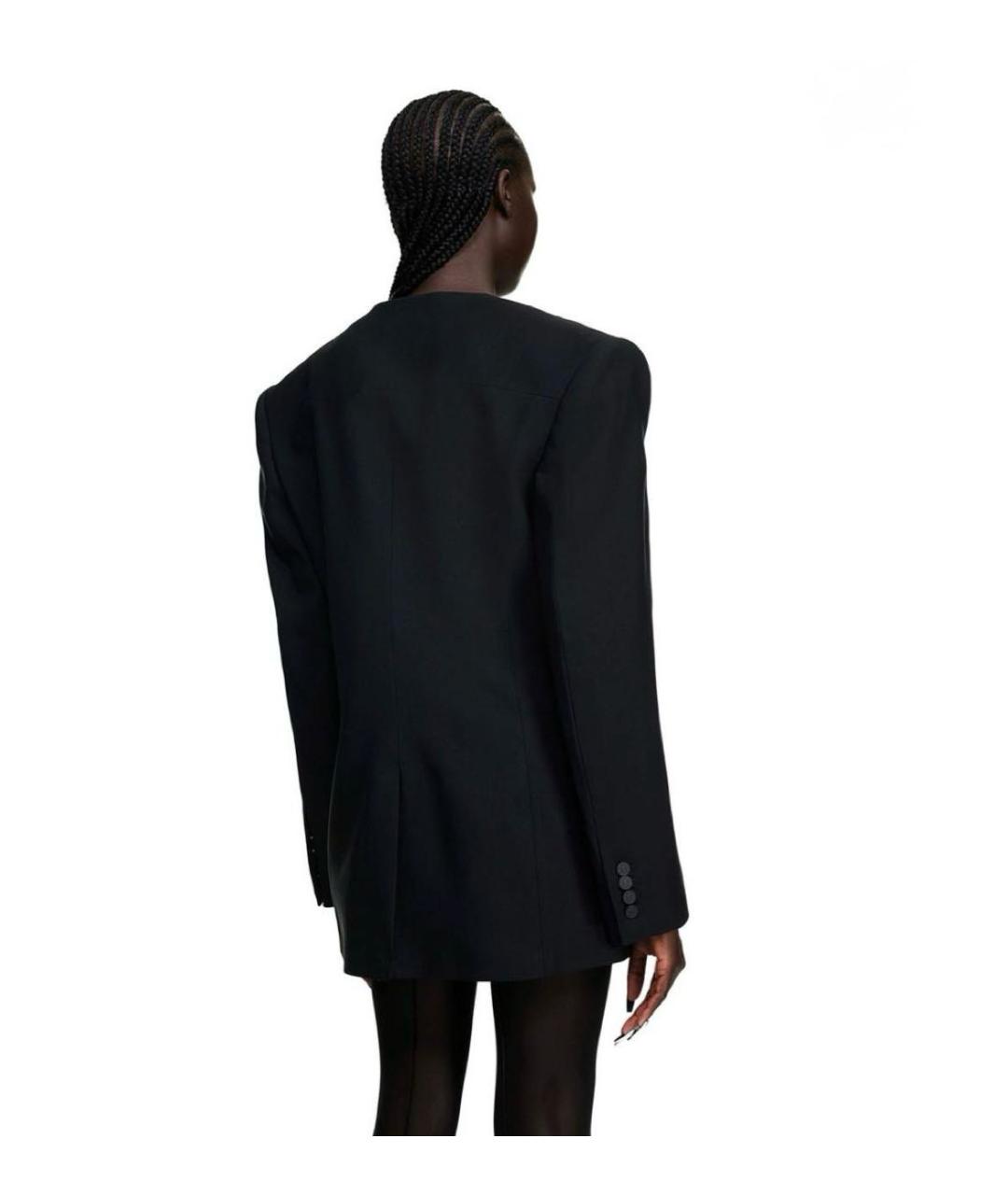 MUGLER Черный шерстяной жакет/пиджак, фото 3