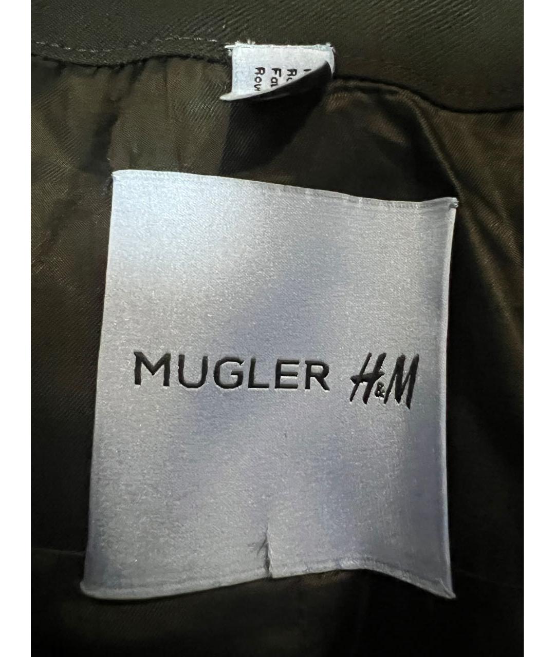 MUGLER Черный шерстяной жакет/пиджак, фото 7