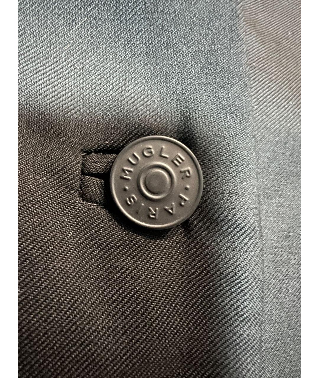 MUGLER Черный шерстяной жакет/пиджак, фото 6