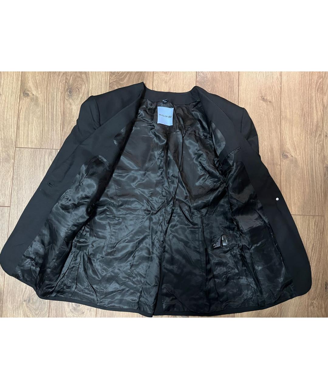 MUGLER Черный шерстяной жакет/пиджак, фото 8