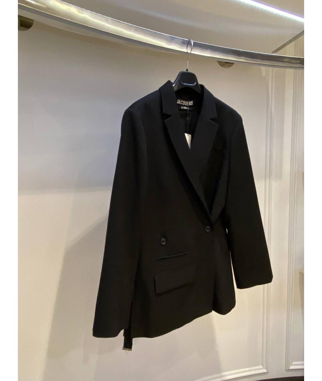 JACQUEMUS Черный шерстяной жакет/пиджак, фото 3