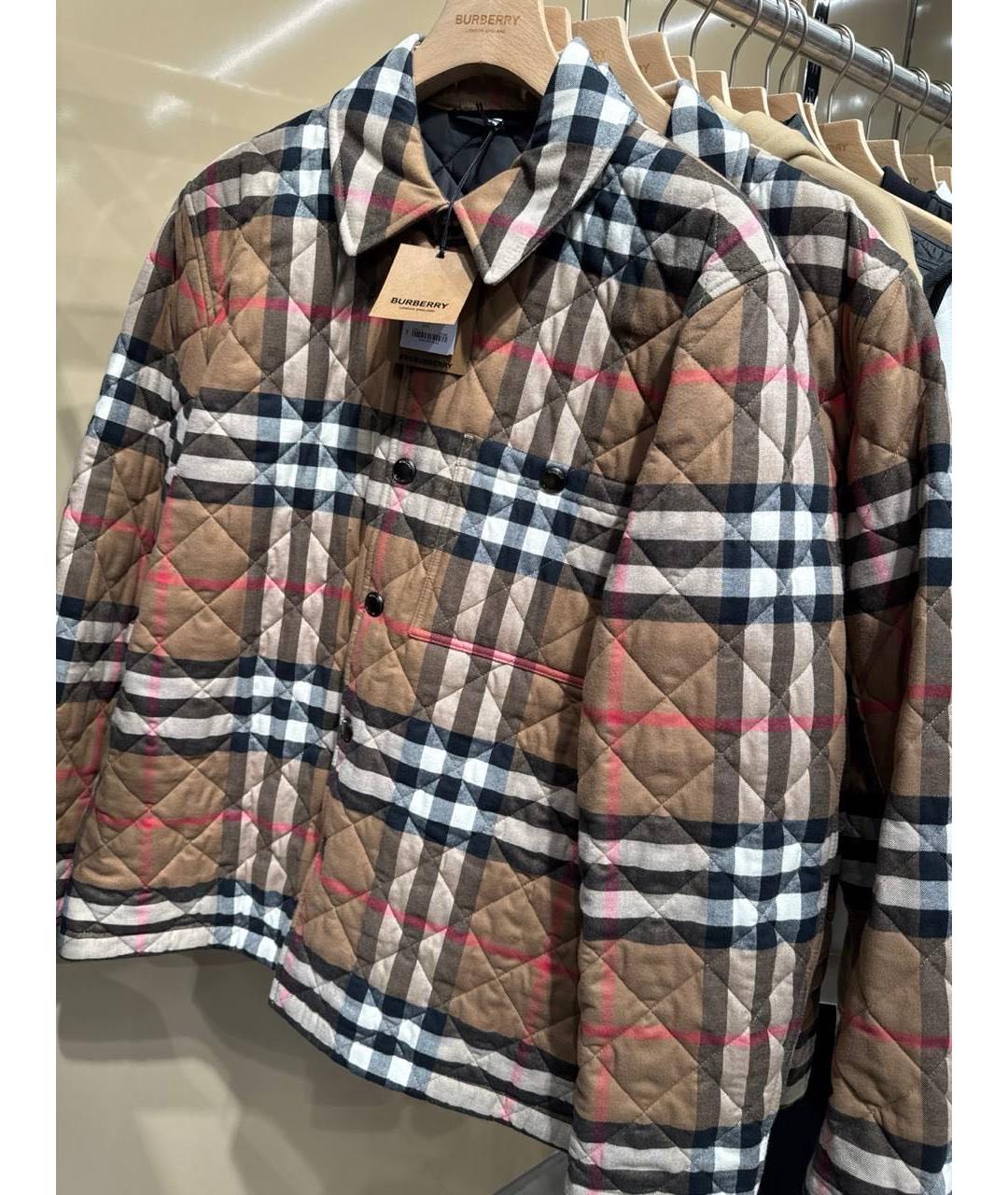 BURBERRY Коричневая хлопковая куртка, фото 3