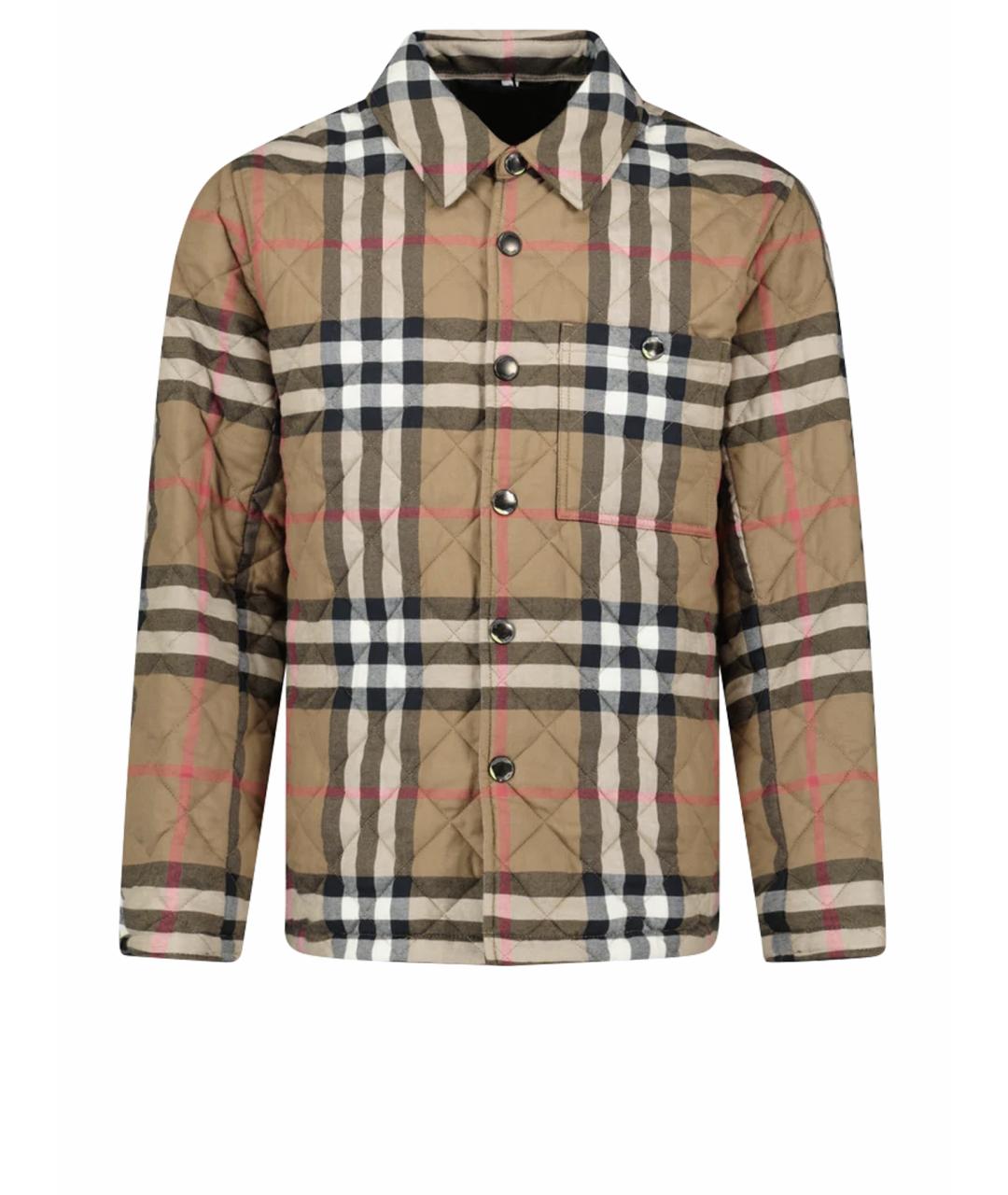 BURBERRY Коричневая хлопковая куртка, фото 1