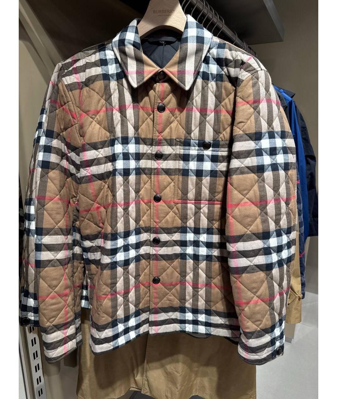 BURBERRY Коричневая хлопковая куртка, фото 5