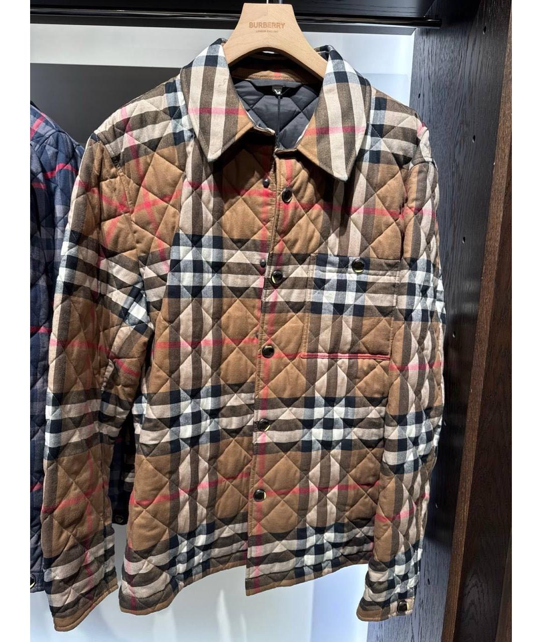 BURBERRY Коричневая хлопковая куртка, фото 4