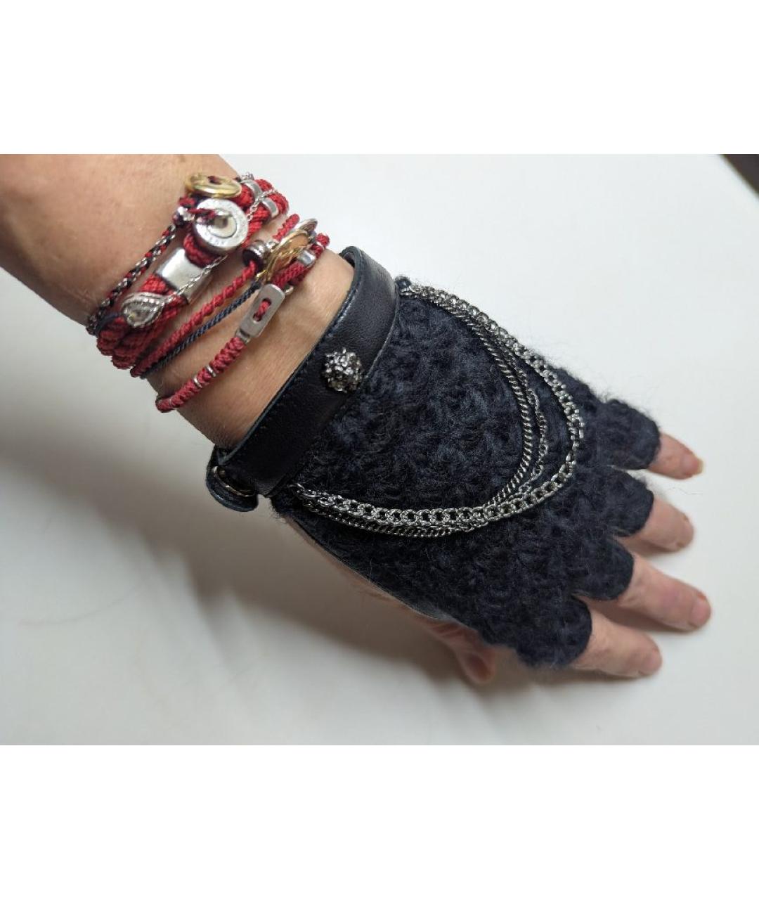 CHANEL Черные кожаные митенки, фото 9
