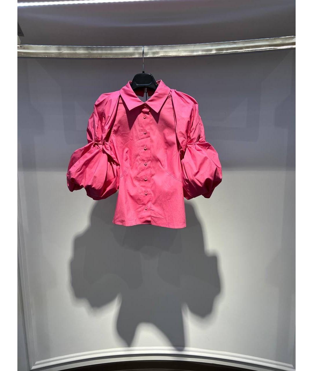 JACQUEMUS Розовая хлопковая блузы, фото 2