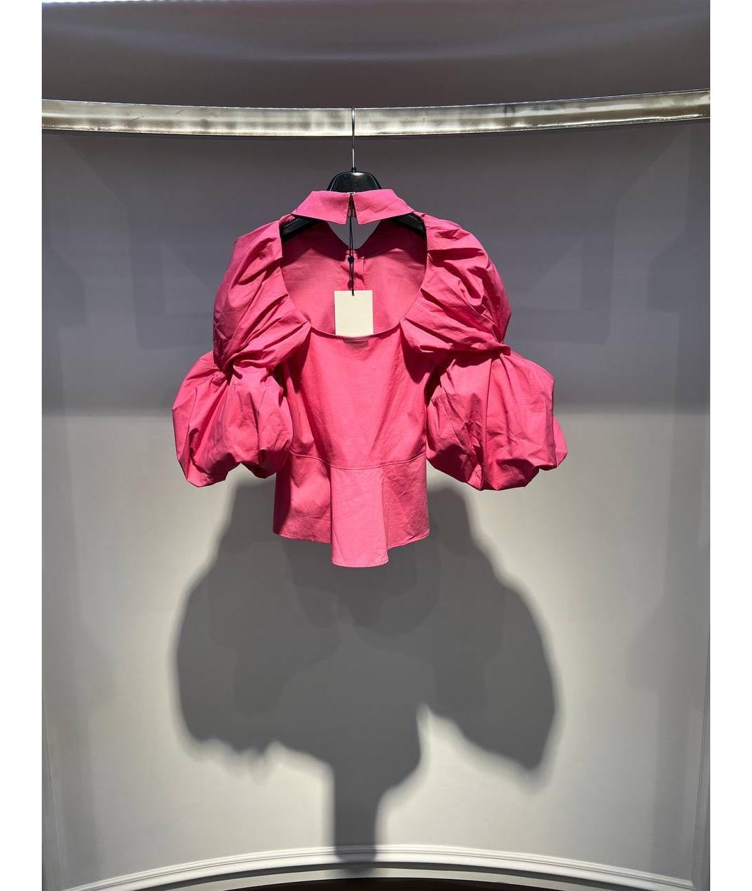 JACQUEMUS Розовая хлопковая блузы, фото 4