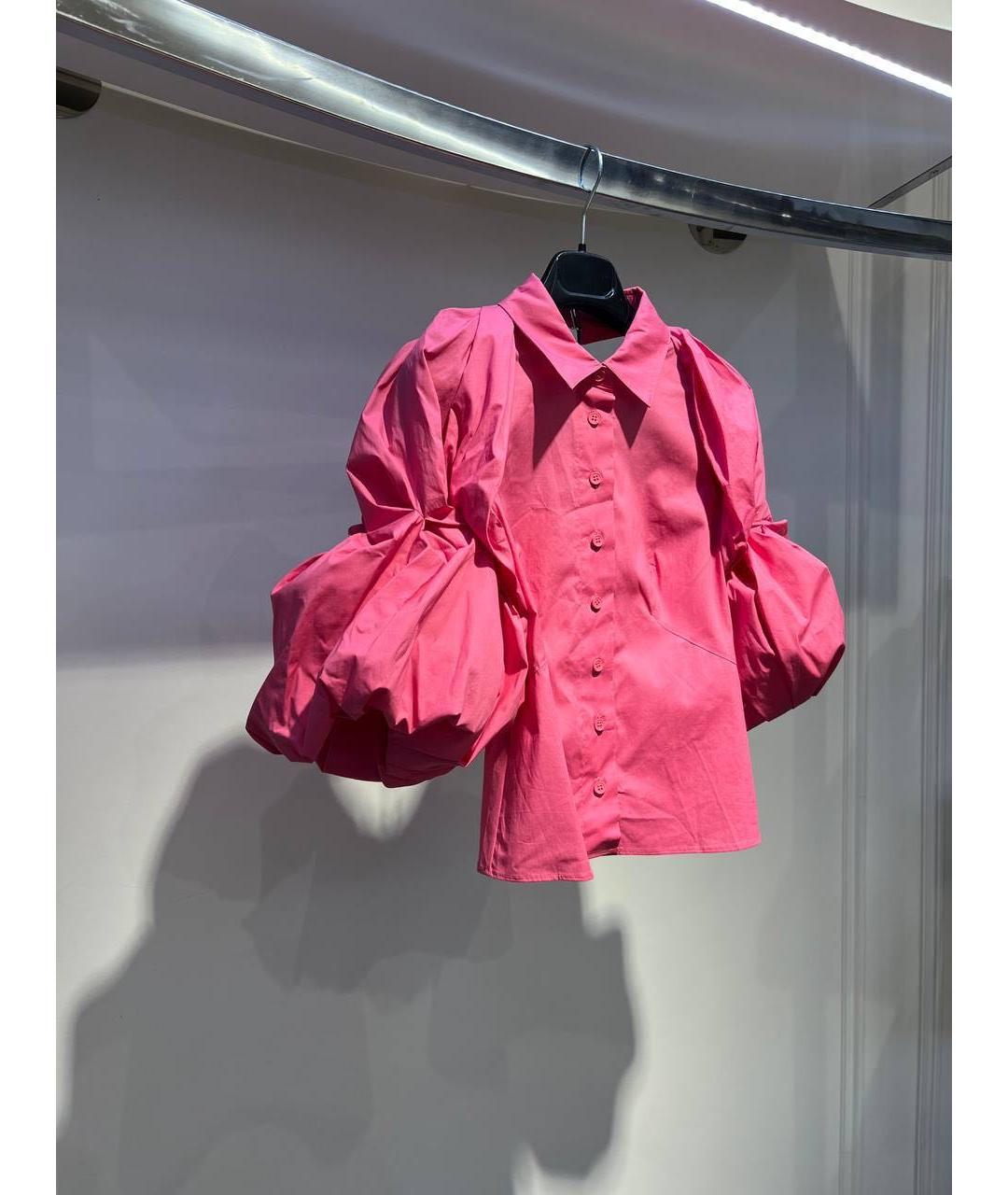 JACQUEMUS Розовая хлопковая блузы, фото 3