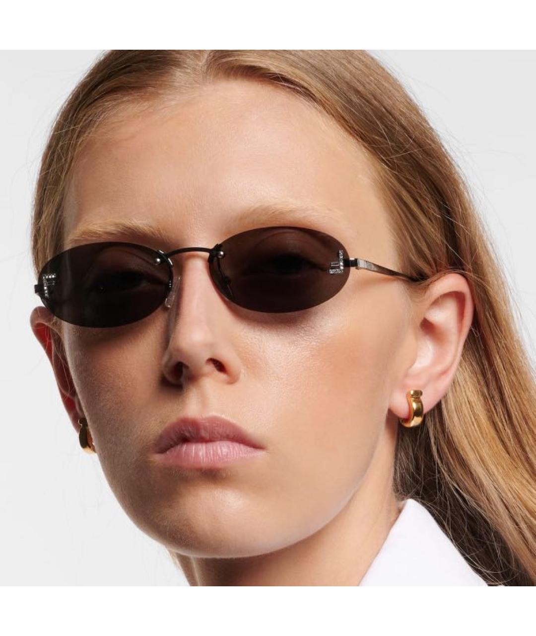 FENDI Серые металлические солнцезащитные очки, фото 6