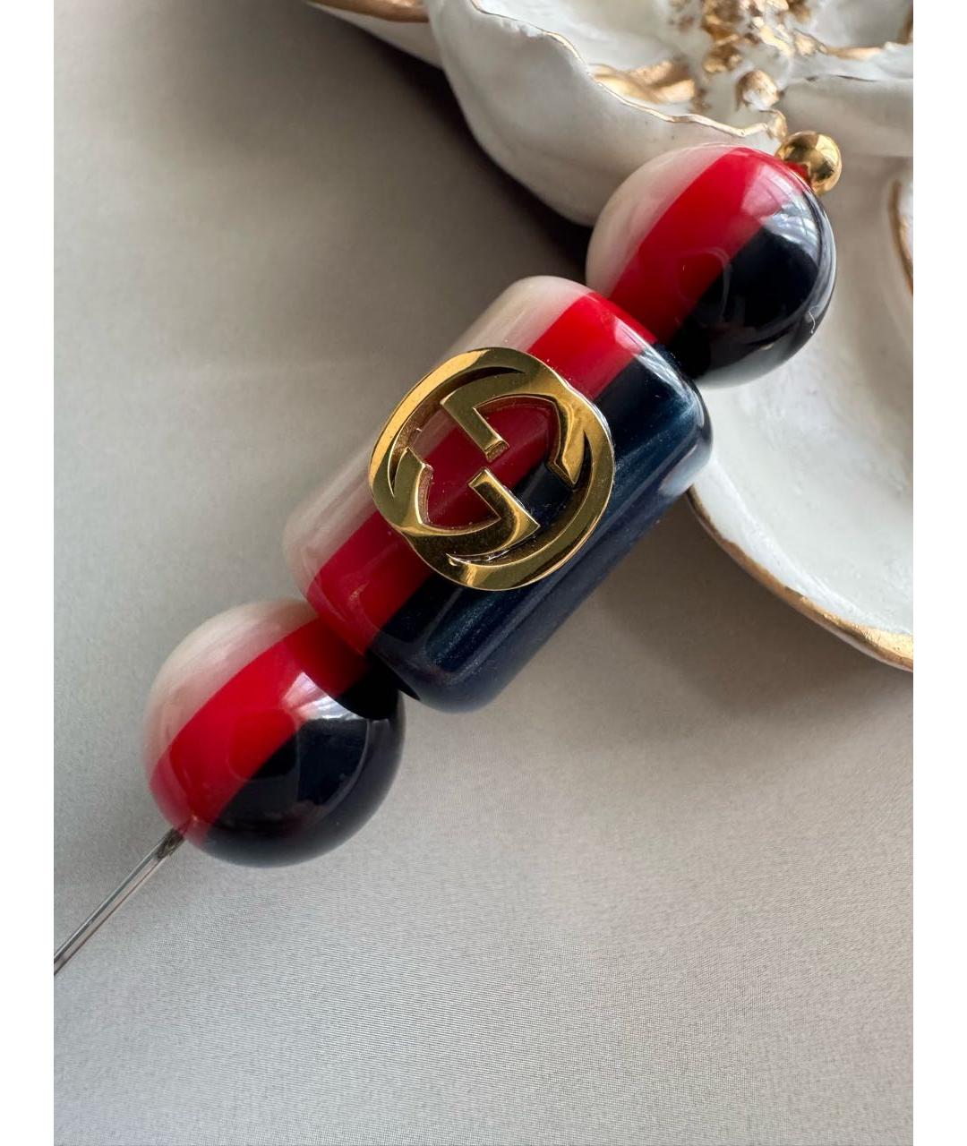 GUCCI Красная керамическая булавка / брошь, фото 6