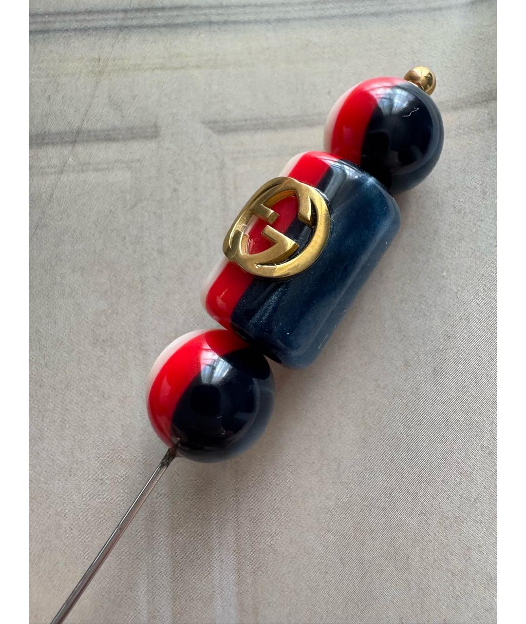 GUCCI Красная керамическая булавка / брошь, фото 4