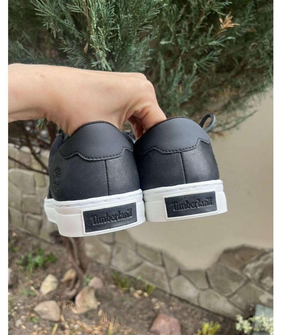 TIMBERLAND Черные нубуковые низкие кроссовки / кеды, фото 4