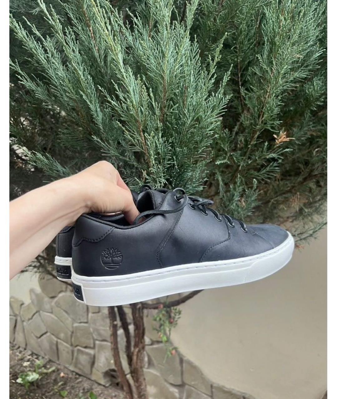 TIMBERLAND Черные нубуковые низкие кроссовки / кеды, фото 8