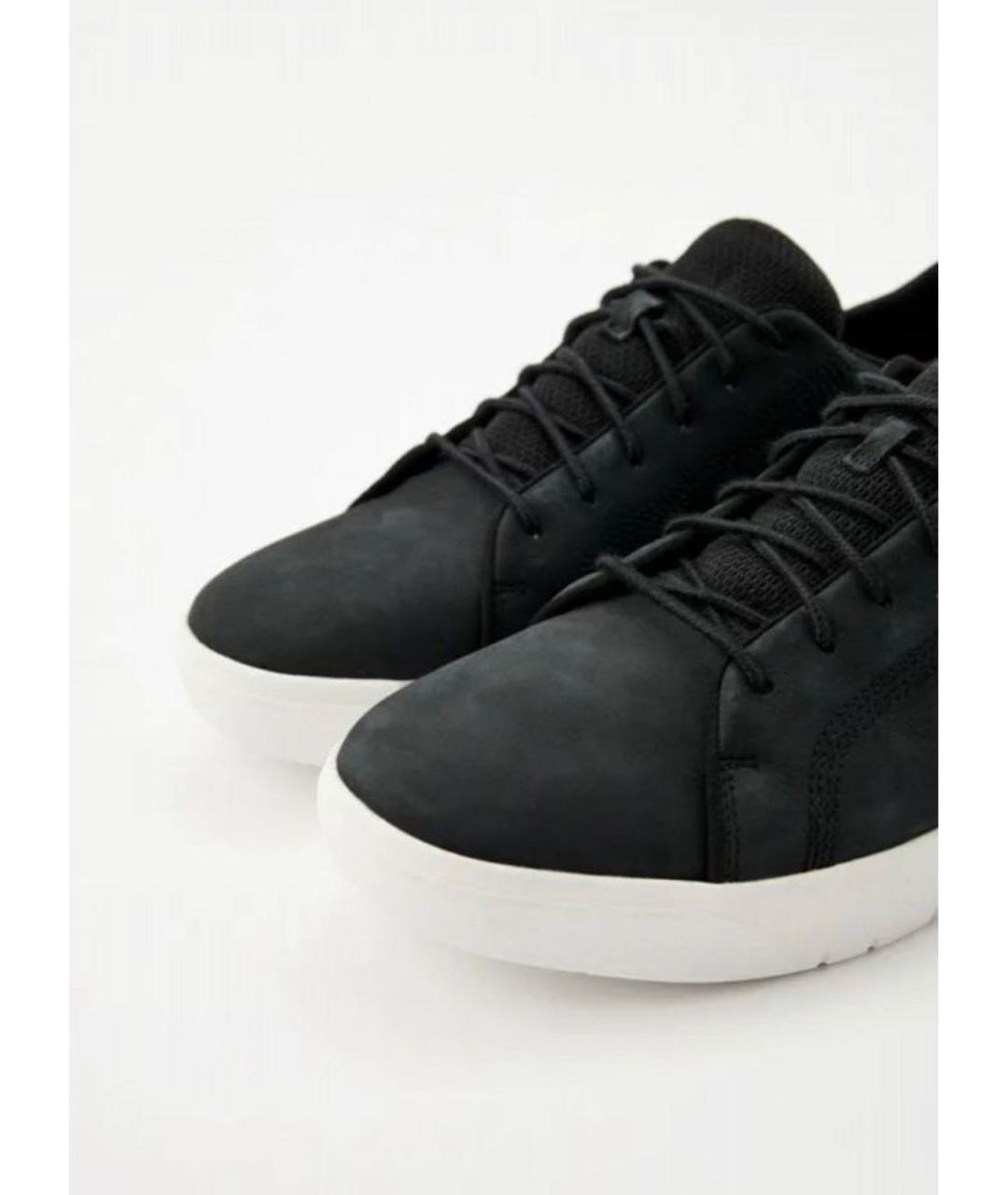 TIMBERLAND Черные нубуковые низкие кроссовки / кеды, фото 7