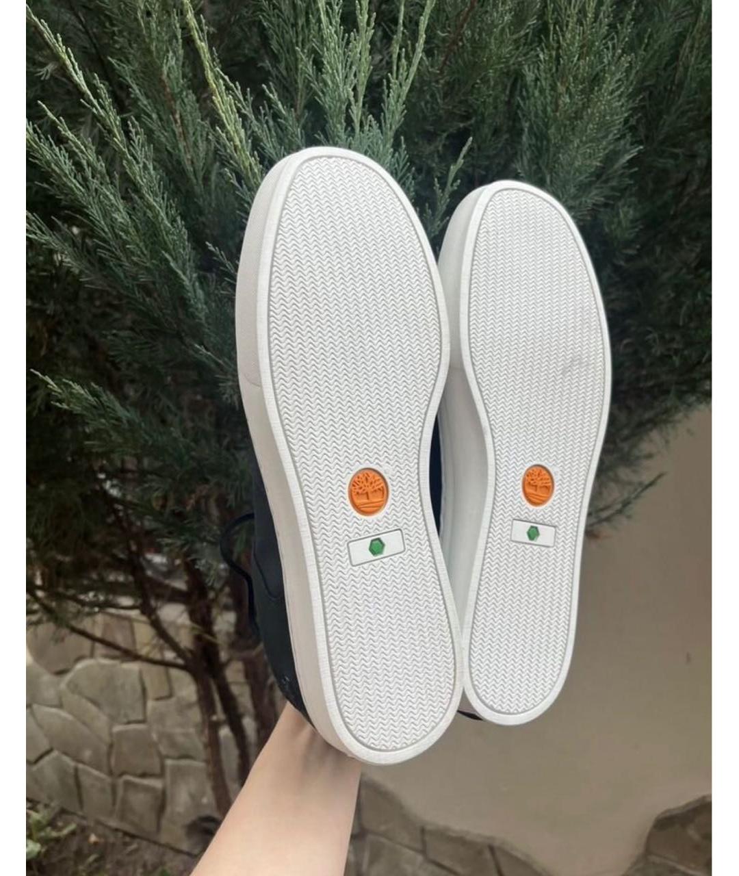 TIMBERLAND Черные нубуковые низкие кроссовки / кеды, фото 5