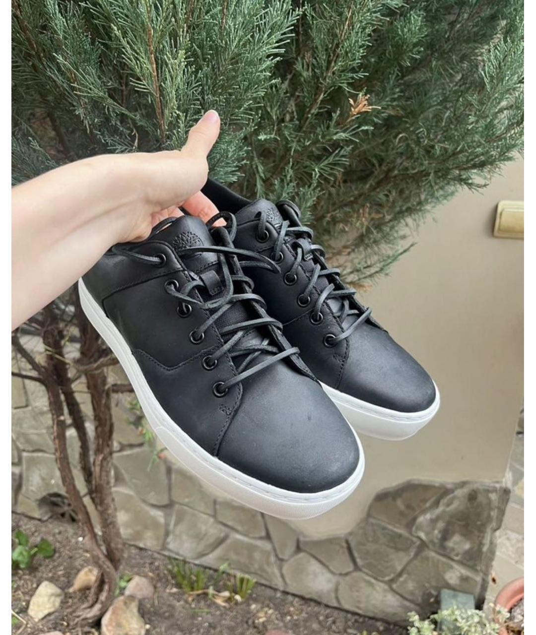 TIMBERLAND Черные нубуковые низкие кроссовки / кеды, фото 3